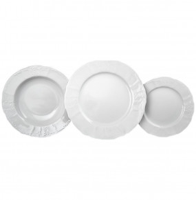 Набор тарелок 18 предметов (19, 23, 25 см)  Thun "Бернадотт /Без декора"  / 027358