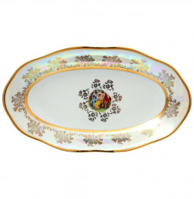 Блюдо 24 см овальное  Sterne porcelan "Фредерика /Мадонна перламутр" / 139133