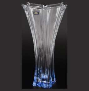 Ваза для цветов 36 см  Crystalite Bohemia "Флораль /Синее дно" / 075760