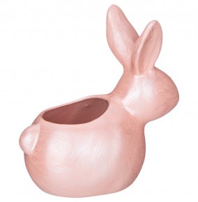 Кашпо 16 х 15,5 см розовый перламутр  LEFARD "Кролик" / 294342