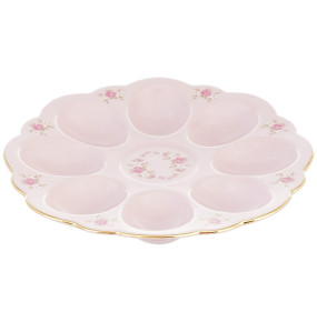 Блюдо для яиц  Leander "Соната /Розовый цветок" розовая / 214934