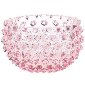 Конфетница 11,5 х 7 см розовая  Anna von Lipa "Hobnail Tapas" / 336535