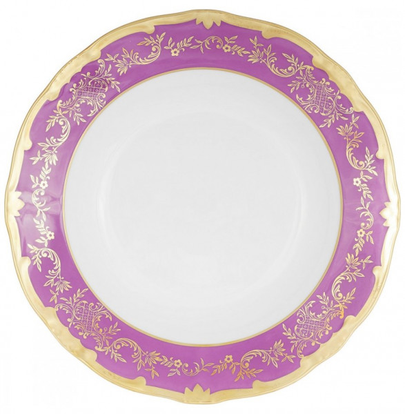 Набор тарелок 24 см 6 шт глубокие  Weimar Porzellan &quot;Ювел /Ассорти /фиолетовый&quot; / 222810