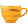 Чайная чашка 190 мл жёлтая  Wilmax &quot;Spiral&quot; / 261618