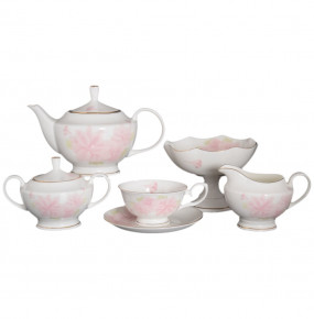 Чайный сервиз на 12 персон 28 предметов  Royal Classics "Розовые орхидеи"  / 109098