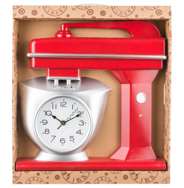 Часы настенные 39 см кварцевые красные  LEFARD &quot;CHEF KITCHEN&quot; / 187979