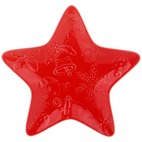 Тарелка 18 см Звезда  LEFARD "Celebration /Красный" / 268821