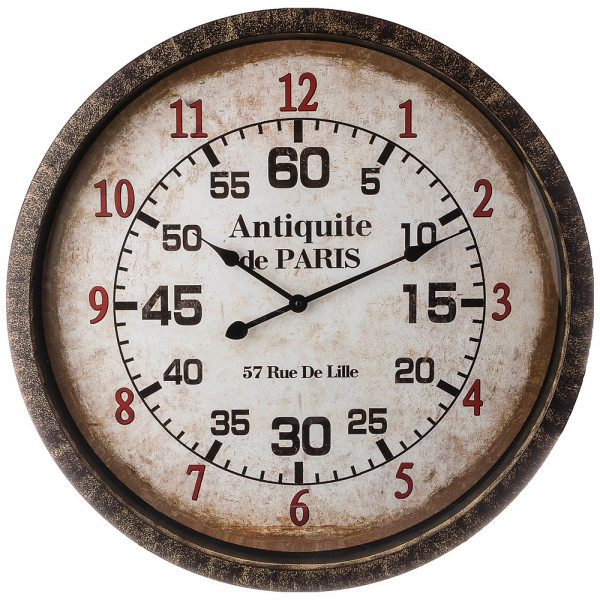 Часы настенные 67 см кварцевые круглые  LEFARD &quot;ANTIQUITE DE PARIS&quot; / 187997