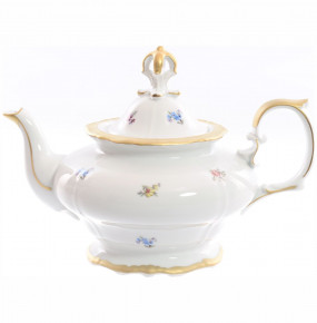 Заварочный чайник 1,35 л  Chodov "Корона /Мелкие цветы /Матовое золото" / 148379