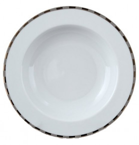 Набор тарелок 22 см 6 шт глубокие  Thun "Опал /Платиновые пластинки" / 056494