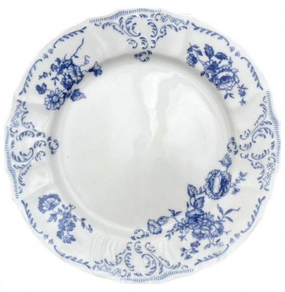 Набор тарелок 25 см 6 шт  Thun &quot;Бернадотт /Синие розы&quot; / 030441
