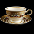 Набор чайных пар 220 мл 6 шт  Bohemia Porcelan Moritz Zdekauer 1810 s.r.o. &quot;Анжелика /Цветочный венок /СК&quot; / 091851