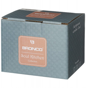 Кружка 400 мл 9 см серая  Bronco "Soul kitchen" / 301555