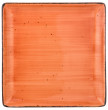 Тарелка 25 см квадратная  Bronco &quot;Nature /Оранжевый&quot; (2шт.) / 210420
