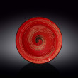 Тарелка 25,5 см глубокая красная  Wilmax &quot;Spiral&quot; / 261557
