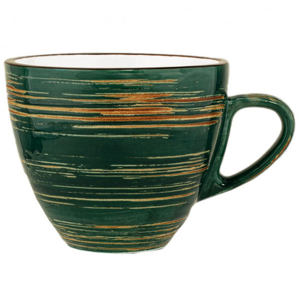 Чайная чашка 190 мл зелёная  Wilmax &quot;Spiral&quot; / 261643