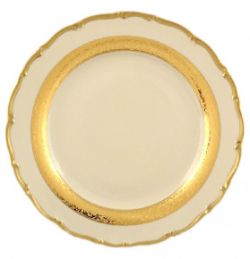 Набор тарелок 25 см 6 шт  Bohemia Porcelan Moritz Zdekauer 1810 s.r.o. "Анжелика /Золотая лента /СК" / 056954