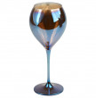 Бокалы для красного вина 470 мл 2 шт  Crystalite Bohemia &quot;Цецилия /Синий с желтой подложкой&quot; / 231931