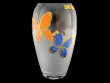 Ваза для цветов 23 см прозрачно-матовая  Egermann &quot;Эгерманн /Тропические бабочки&quot; / 095372