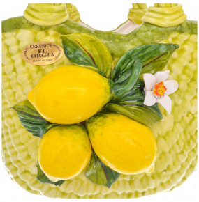 Корзина 32 см декоративная круглая  Orgia "Лимоны" / 246697