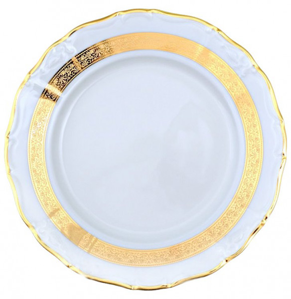 Набор тарелок 25 см 6 шт  Thun &quot;Мария-Луиза /Золотая лента&quot; / 075248