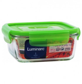 Контейнер стеклянный 760 мл квадратный  LUMINARC "Pure box active /Neon mix" / 161762