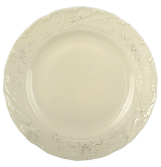 Набор тарелок 21 см 6 шт  Bohemia Porcelan Moritz Zdekauer 1810 s.r.o. &quot;Лиана /Платиновый узор /СК&quot; / 091915