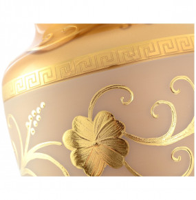 Ваза для цветов 35 см золотая  Star Crystal "Версаче /Золотой цветок" SC / 146895