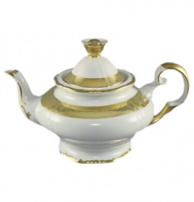 Заварочный чайник 1,2 л  Bohemia Porcelan Moritz Zdekauer 1810 s.r.o. "Анжелика /Золотая лента" / 027687
