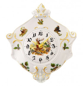 Часы 27 см настенные гербовые  Leander "Мэри-Энн /Охота" / 157914