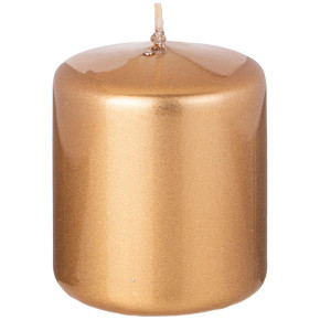 Свеча столбик 7 х 5,8 см Adpal (золото) / 334653