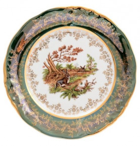 Набор тарелок 21 см 6 шт  Sterne porcelan "Фредерика /Охота зеленая" / 128771