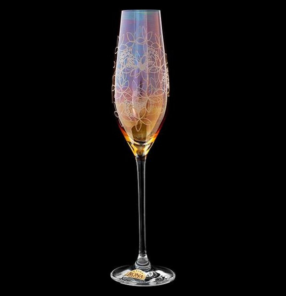 Бокалы для шампанского 210 мл 6 шт  Rona &quot;Celebration /Янтарь&quot; / 157528