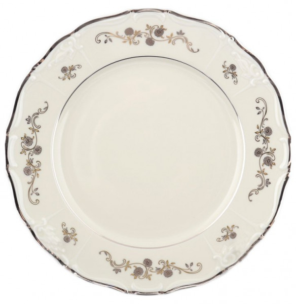 Набор тарелок 25 см 6 шт  Thun &quot;Мария-Луиза /Платиновый цветок /СК&quot; / 113308