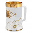 Кружка для пива 500 мл матово-белая  Star Crystal &quot;Богемия /Антик золото&quot; U-R / 098329