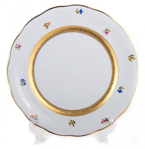 Набор тарелок 25 см 6 шт  Epiag &quot;Аляска /Золотая лента /Мелкие цветы /3052&quot; / 146611