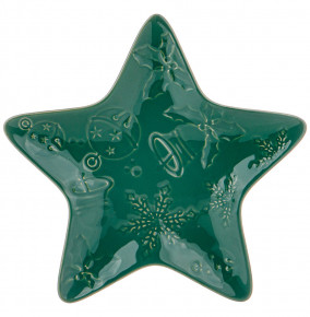 Тарелка 18 см Звезда  LEFARD "Celebration /Зелёный" / 269191