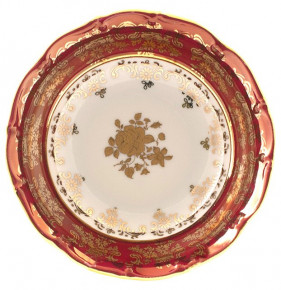 Салатник 13 см  Royal Czech Porcelain "Мария-Тереза /Золотая роза /Красная" / 203553