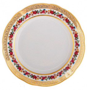 Набор тарелок 25 см 6 шт  Bohemia Porcelan Moritz Zdekauer 1810 s.r.o. "Анжелика /Цветочный венок" / 091849