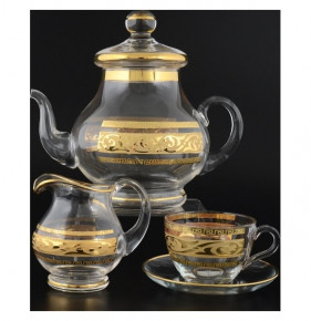 Чайный сервиз на 6 персон 14 предметов  Bohemia "Махараджа золото" / 058617