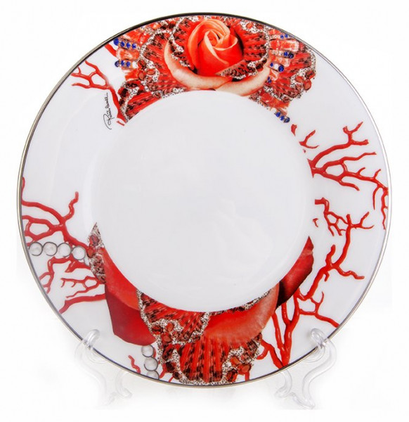 Набор тарелок 21,5 см 6 шт  Roberto Cavalli &quot;Роза Джевел&quot;  / 070599