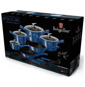 Набор посуды 15 предметов  Berlinger Haus "Ruyal blue Metallic Line" / 128233