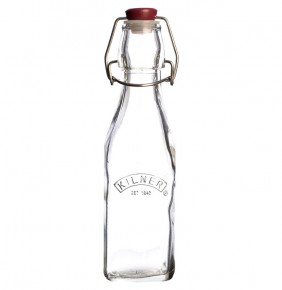 Бутылка 250 мл с зажимом квадратная  Kilner "Clip Top" / 253711
