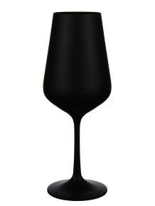 Бокалы для красного вина 450 мл 6 шт матовые  Crystalex CZ s.r.o. "Сандра /Чёрный" / 301072