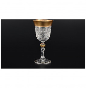 Бокалы для белого вина 170 мл 6 шт  Sonne Crystal "Хрусталь с золотом" / 094916
