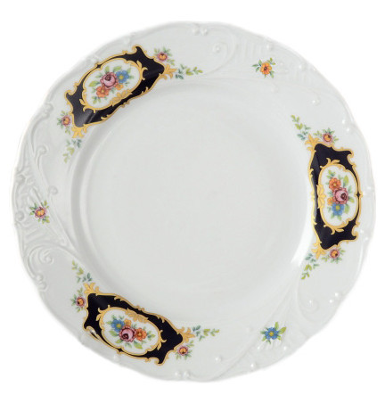 Набор тарелок 21 см 6 шт  Bohemia Porcelan Moritz Zdekauer 1810 s.r.o. &quot;Лиана /Синеглазка&quot; / 051003