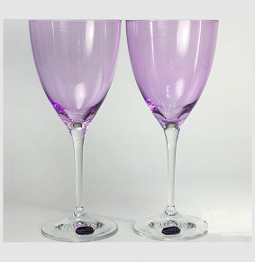 Бокалы для белого вина 250 мл 2 шт фиолетовый  Crystalex CZ s.r.o. "Кейт" / 111315