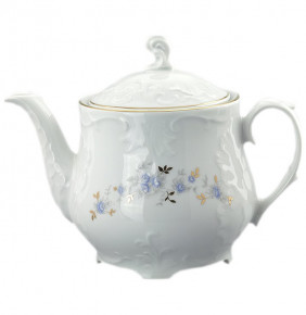 Заварочный чайник 1,1 л  Cmielow "Рококо /Голубой цветок" / 061492