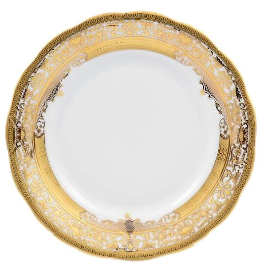 Набор тарелок 19 см 6 шт  МаМ декор &quot;Аляска /Золотой узор /СК&quot; / 147549