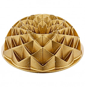 Форма для кекса 24 см антипригарное покрытием золотая  O.M.S. Collection "GRANIT CAKE MOULD" / 288935